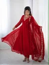 KF 102 Kalaai Georgette Embroidery Kurti With Bottom Dupatta
